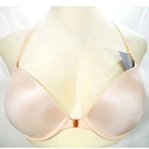 34D Fine Lines CV012 Converted Racerback Front-Closure Push-Up UW Bra Bliss Pink
